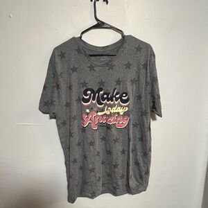 Gray Graphic Short Sleeve Tee